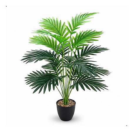 Planta Artificial Palmeira 18 Folhas Coqueiro Árvore 70cm