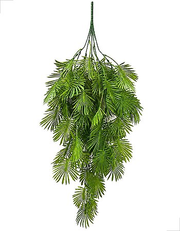Pendente Palmeira Coqueiro Artificial 80cm Realista Verde