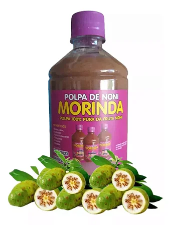 Polpa de Noni 500ml Orgânico e Natural Fruta Noni
