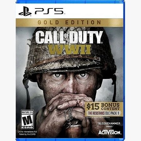 Call of Duty WWII Edição Ouro PS5 PSN MIDIA DIGITAL