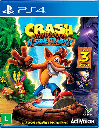 CRASH BANDICOOT N. SANE TRILOGY PS4 PSN MIDIA DIGITAL