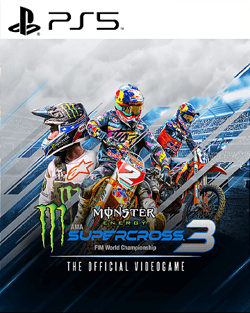 MONSTER ENERGY SUPERCROSS - THE OFFICIAL VIDEOGAME 3 PS5 PSN MIDIA DIGITAL