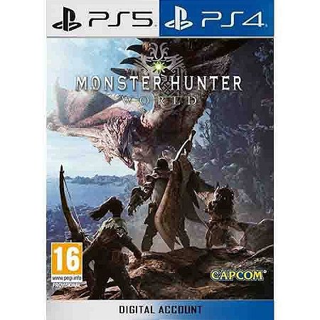 MONSTER HUNTER WORLD PS5 PSN MIDIA DIGITAL