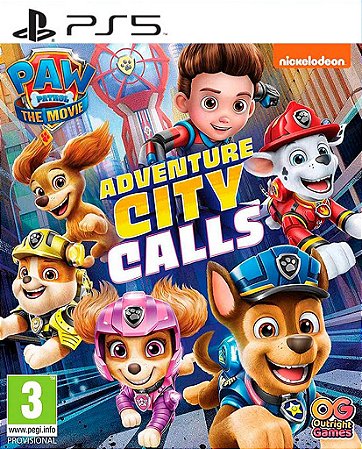 Patrulha Canina: O Filme A Cidade da Aventura está chamando Ps5 Psn Midia Digital