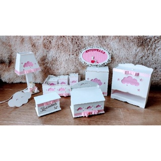 Kit Higiene Nuvem Rosa Claro