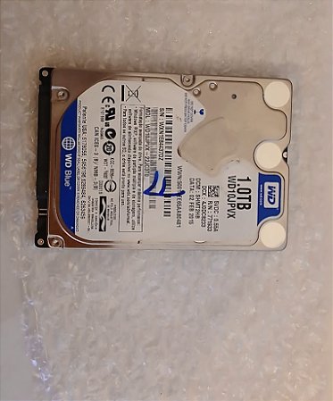 HD Notebook 1TB WD 2.5” SATA Recondicionado – Testado Garantia 90 Dias