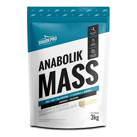 Anabolik MASS Albumina + Colágeno (3kg) - Shark Pro