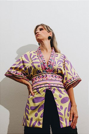 Quimono Petúnia com cinto