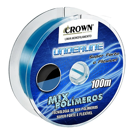 LINHA MONOFILAMENTO CROWN UNDERLINE 100M