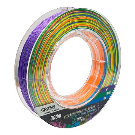 Linha Multifilamento Crown Connection Colorful 9X - 300M