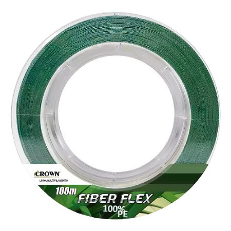 Linha Multifilamento Crown Fiber Flex 4X - 100M