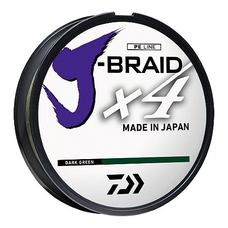 Linha Multifilamento Daiwa J-Braid X4 135M - Dark Green