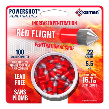 Chumbinho Crosman Red Flight 5.5mm 100UN