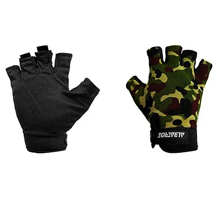 LUVA ALBATROZ MEIO DEDO YL015 CAMUFLADO