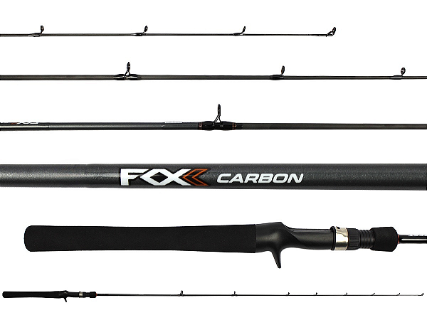 VARA PARA CARRETILHA ZEST FOX CARBON 6'0" (1,83M) 8-17LBS FXC-C601M - INTEIRIÇA