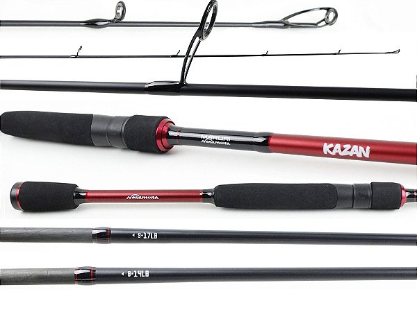 VARA PARA CARRETILHA MARURI BY NAKAMURA KAZAN 6'0" (1,83M) + (2 PONTEIRAS) 14 + 17LBS