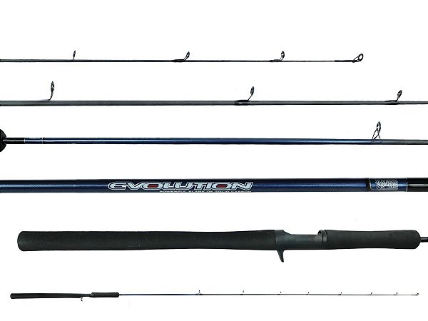 VARA PARA CARRETILHA MARINE SPORTS EVOLUTION 6'0" (1,83M) 8-17LBS MS-C601ML - INTEIRIÇA