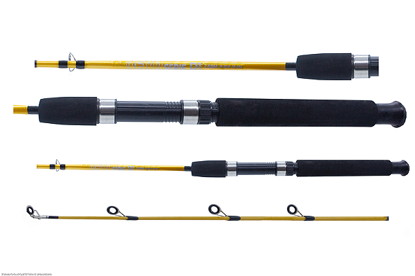 VARA PARA MOLINETE DEYU MAX BULL AMARELA 4'0" (1,20M) 8-14LBS 1201M - INTEIRIÇA