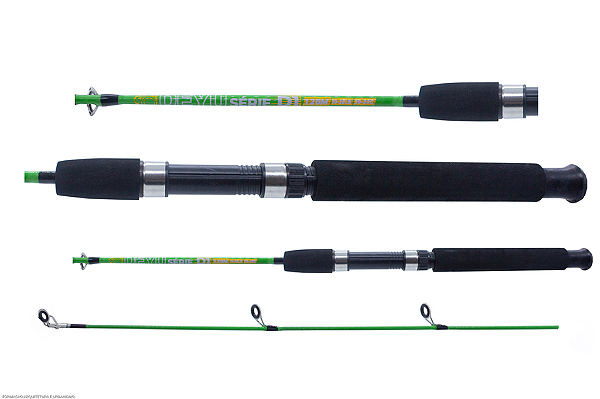 VARA PARA MOLINETE DEYU MAX BULL VERDE 4'0" (1,20M) 8-14LBS 1201M - INTEIRIÇA