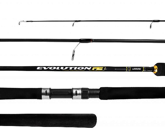 VARA PARA MOLINETE MARINE SPORTS EVOLUTION G3 6'0" (1,83M) 8-17LBS EVG3-S601MM - INTEIRIÇA