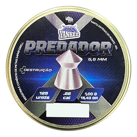 Chumbinho Safari Predador 5.5MM 125UN