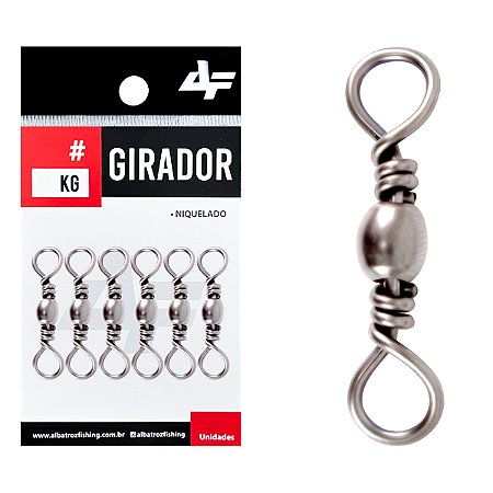 Girador Albatroz Fishing - Niquelado