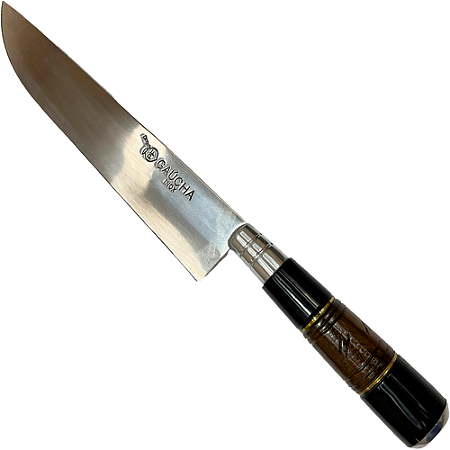 FACA FACAS GAÚCHA INOX CHIFRE E MADEIRA 7'' - 1007PMT