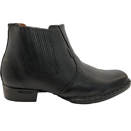 BOTINA PALMA FLOATER PRETO SOLADO MOCASSIM ADULTO - REF 105
