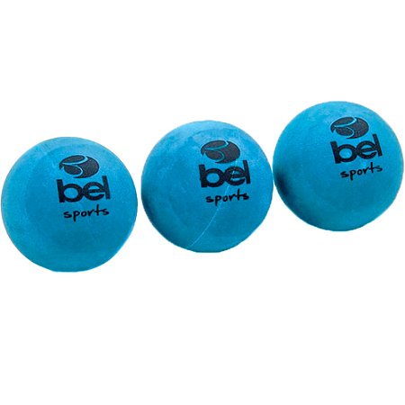 KIT COM 3 BOLINHAS DE BORRACHA BEL FRESCOBOL