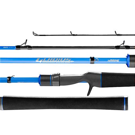 VARA PARA CARRETILHA MARINE SPORTS GLADIUS 6'0" (1,83M) 10-14LBS GL-601MLF - INTEIRIÇA