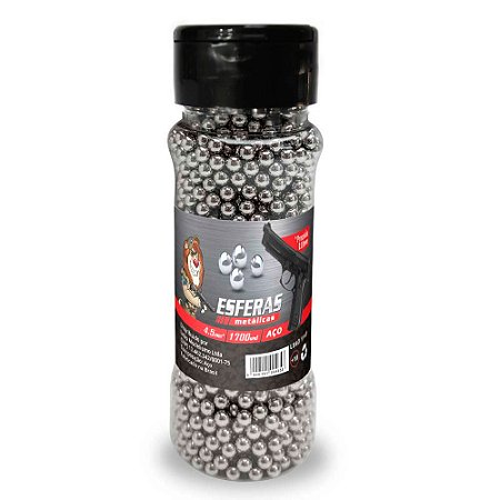 Esferas de Aço Leão Niquelada 4.5mm - 1700UN
