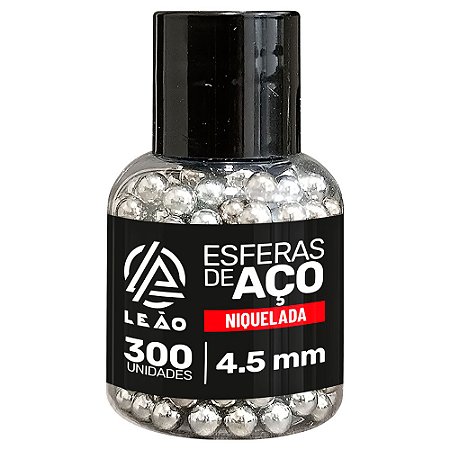 Esferas de Aço Leão Niquelada 4.5mm - 300UN