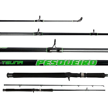 Vara para Carretilha Tsuna Pesqueiro 7'9" (2,40m) 25-50Lbs 2402BC - 2 Partes