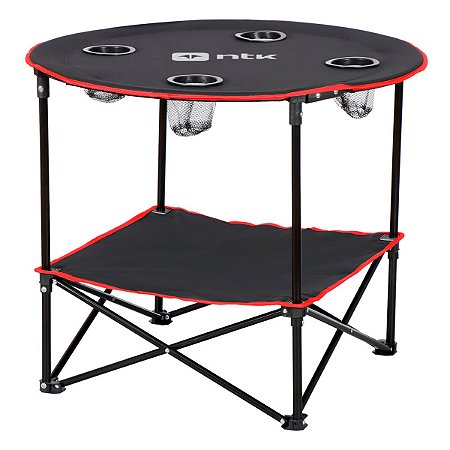 Mesa Dobrável Nautika Lua com 4 Porta Copos