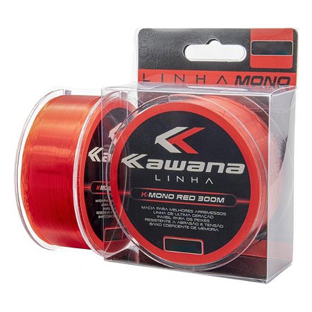 Linha Monofilamento Kawana K-Mono Red 300M