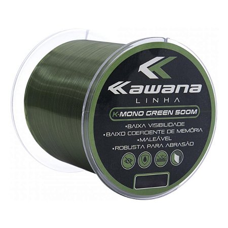 Linha Monofilamento Kawana K-Mono Green 500M