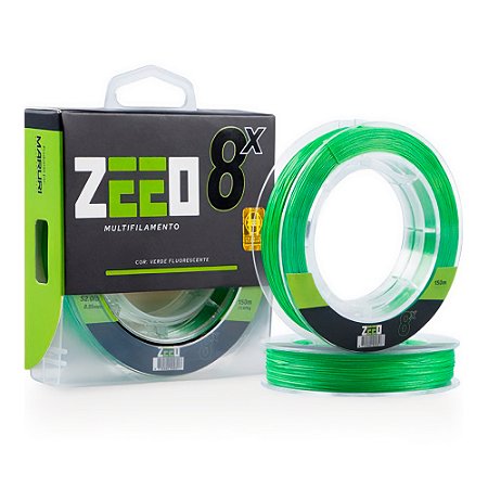 Linha Multifilamento Zeeo 8X Verde Fluor 150M