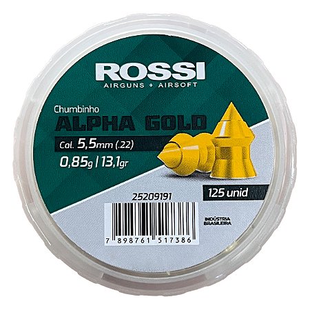 Chumbinho Rossi Alpha Gold 5.5MM 125UN
