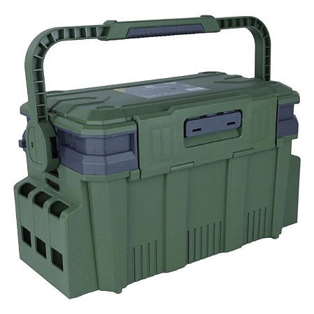 Caixa de Pesca Pesca Brasil 452526 com Estojo na Tampa e Divisórias Ajustáveis