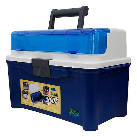 Maleta de Pesca Pesca Brasil PB Box 007 33L em Plástico com Estojos Organizadores