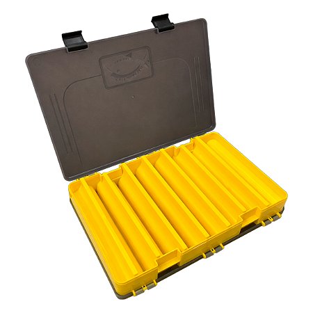 Estojo Duplo Rochel Pesca XB105–XB111 com 16 Divisórias e Travas Laterais