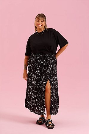 Saia poa fundo preto grace