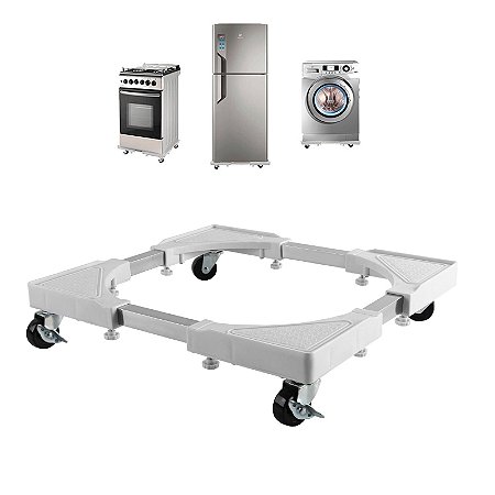 Suporte base com rodizio para Fogão, Geladeira, Lavadoura