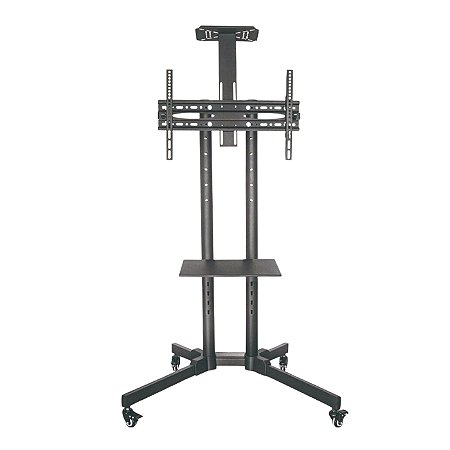 Suporte Pedestal para TV até 65'' com Bandeja e Rodizio
