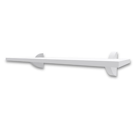 Prateleira Organizadora 20x40cm Branca Decoração Clip Instala Fácil