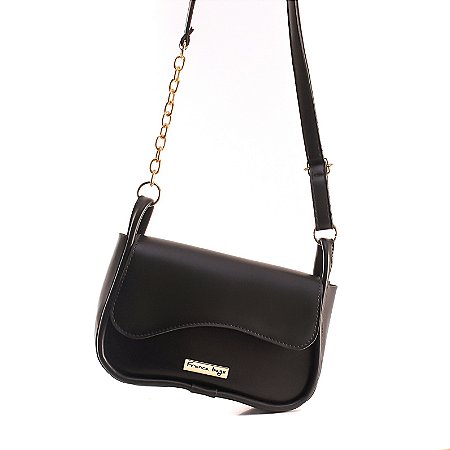 Bolsa Feminina Lateral De Ombro Transversal Ouro