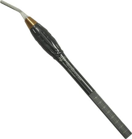 CABO PARA LÂMINA DE BISTURI Nº 03 VERTICAL MILIMETRADO ESMERALDA