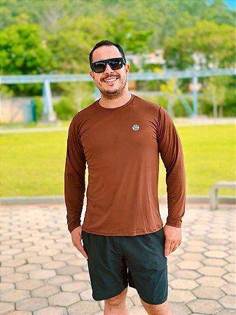 Camiseta Lisa com proteção UV 50+ Lilás | Marrom | Preto