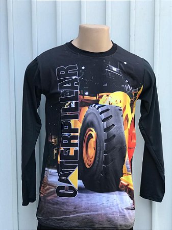 Camiseta Manga Longa com Proteção UV 50+ Caterpillar