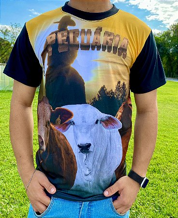 Camiseta com Proteção UV 50+ Pecuária